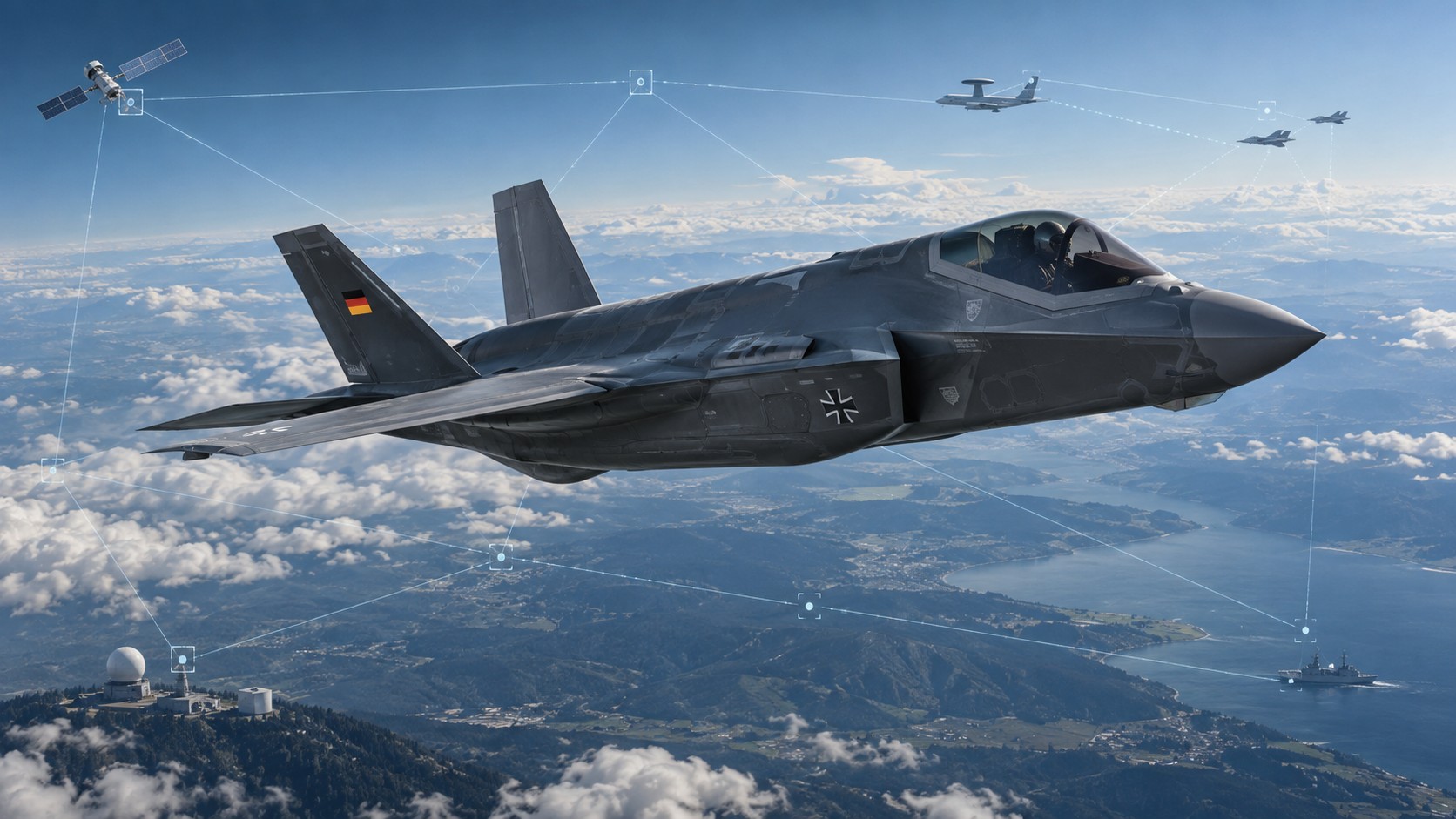 German Air Force F-35 fighter aircraft symbolizing nuclear capability and technological dependence